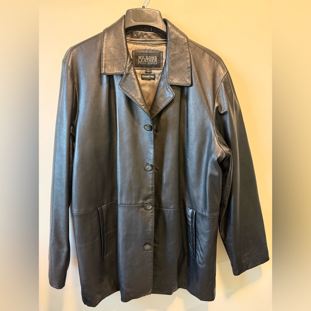 Wilsons Leather Dark Gray Men’s Leather Jacket